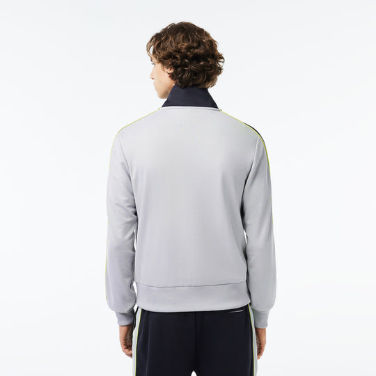Zipped Ripstop Pique Colourblock Sweatshirt - SH1168