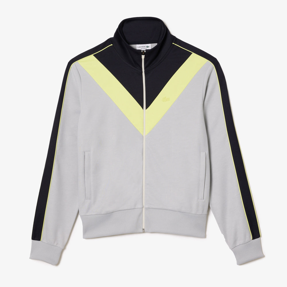 Zipped Ripstop Pique Colourblock Sweatshirt - SH1168