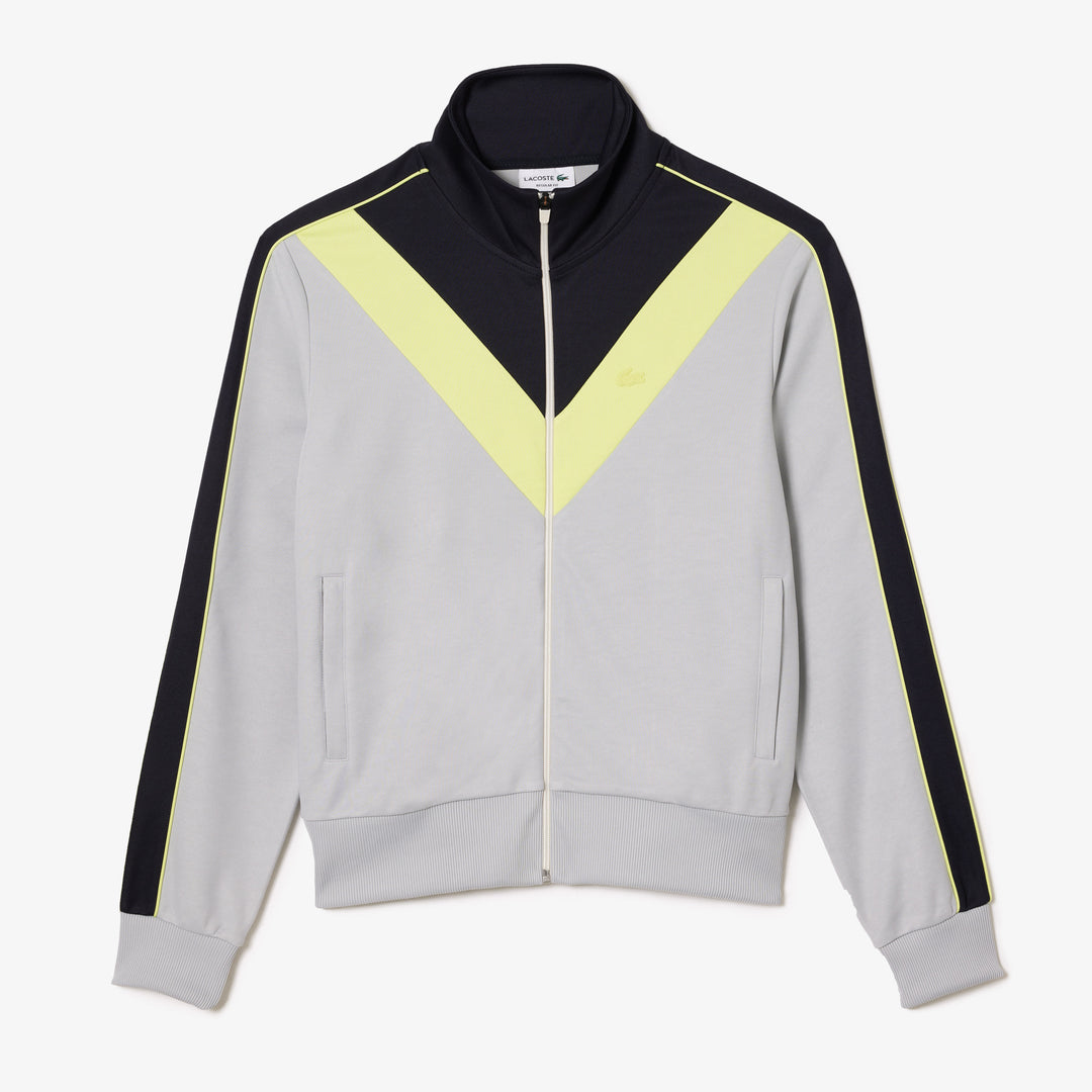 Zipped Ripstop Pique Colourblock Sweatshirt - SH1168