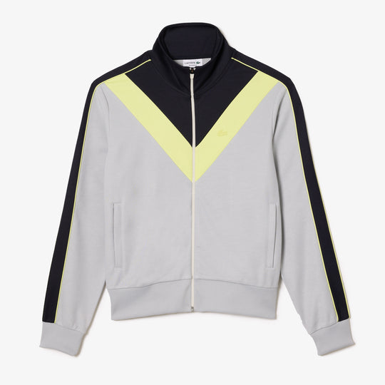 Zipped Ripstop Pique Colourblock Sweatshirt - SH1168