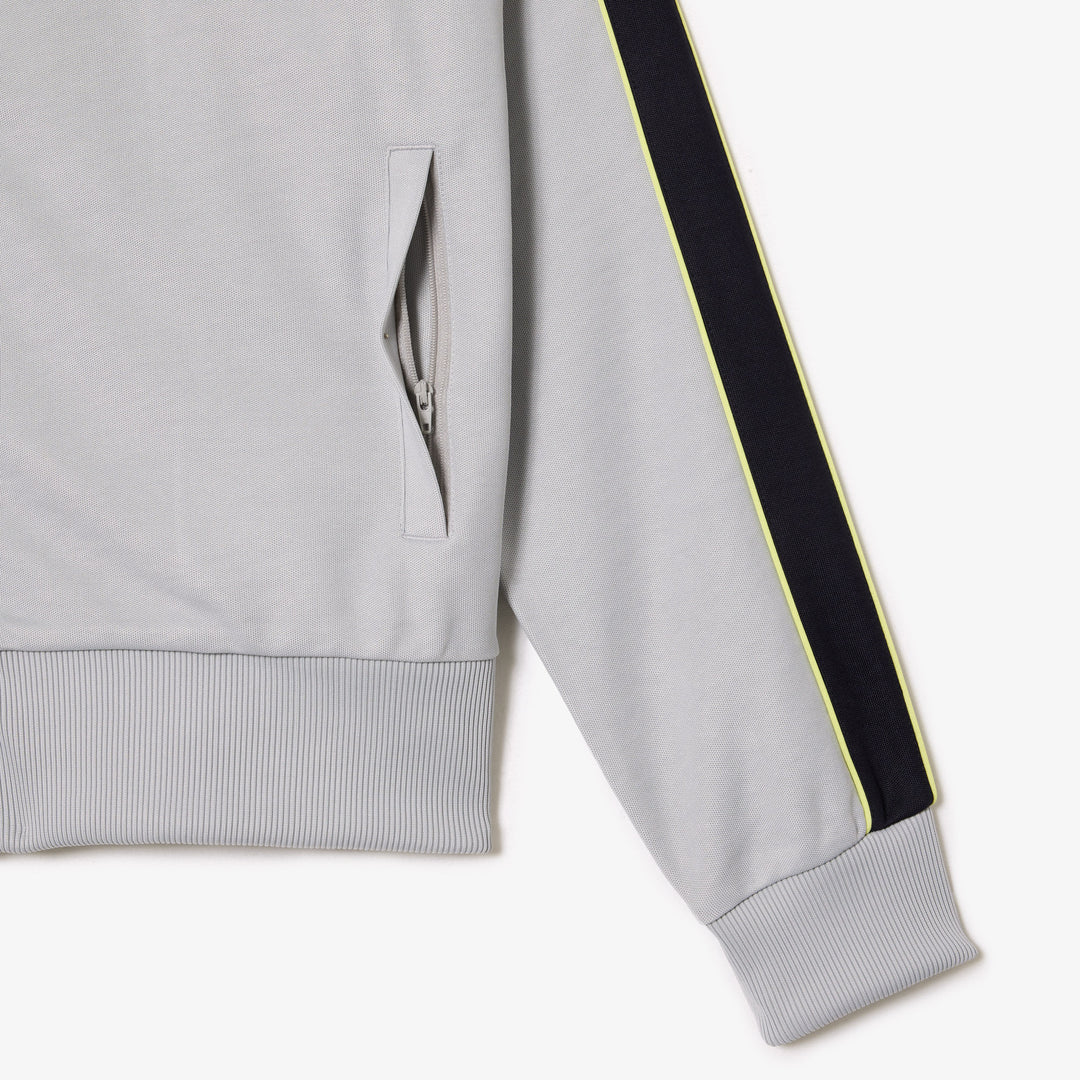 Zipped Ripstop Pique Colourblock Sweatshirt - SH1168