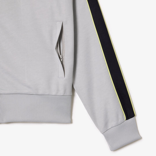 Zipped Ripstop Pique Colourblock Sweatshirt - SH1168