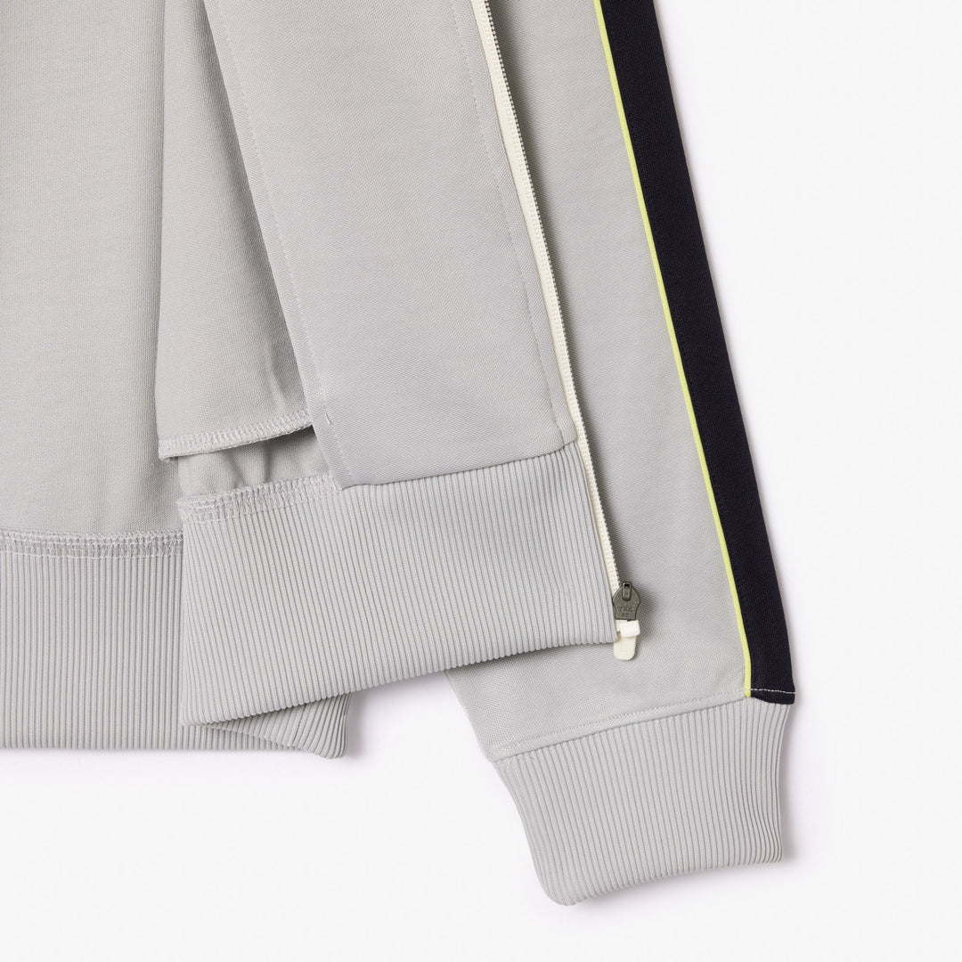 Zipped Ripstop Pique Colourblock Sweatshirt - SH1168