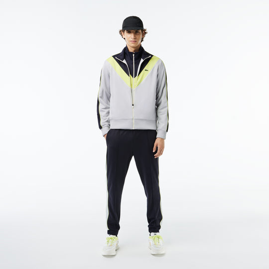 Zipped Ripstop Pique Colourblock Sweatshirt - SH1168