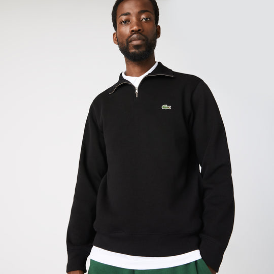 Men's Zippered Stand-Up Collar Cotton Sweatshirt - SH1927
