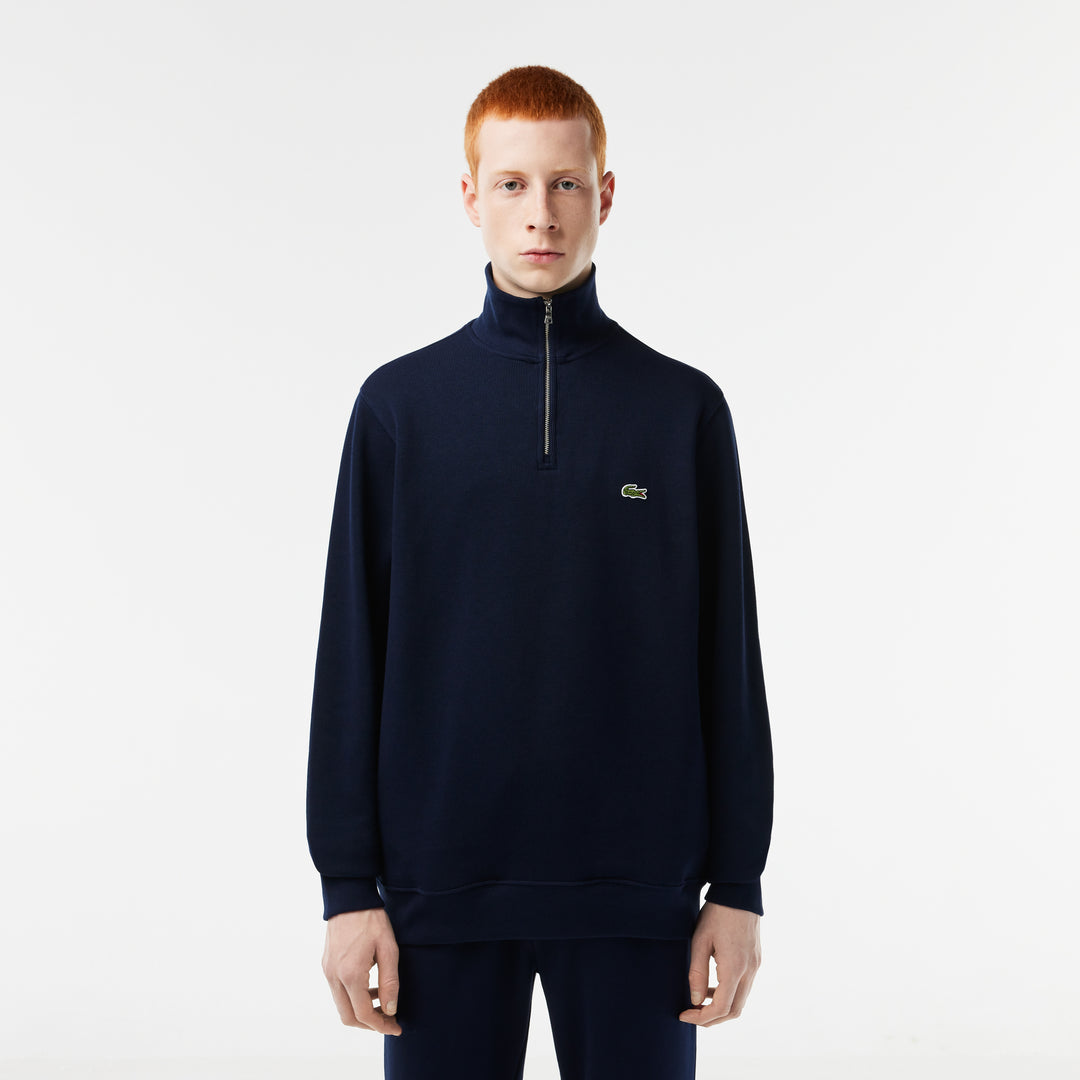 Men's Zippered Stand-Up Collar Cotton Sweatshirt - SH1927
