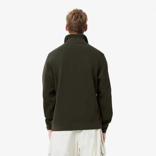 Zip-Up High Neck Interlock Sweatshirt - SH1927