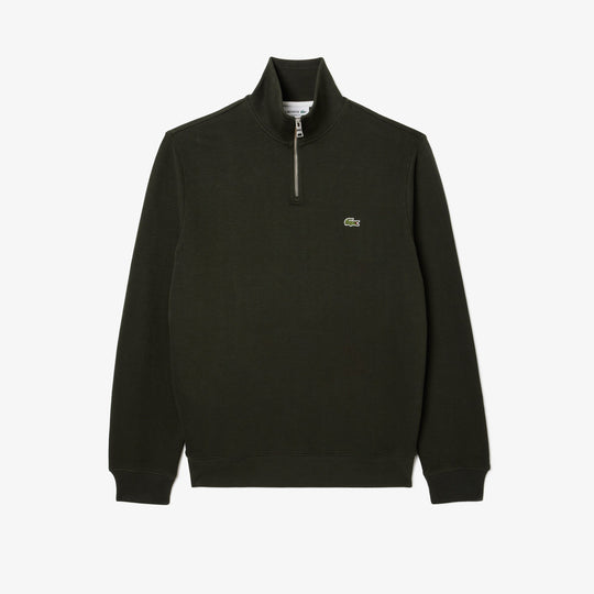 Zip-Up High Neck Interlock Sweatshirt - SH1927
