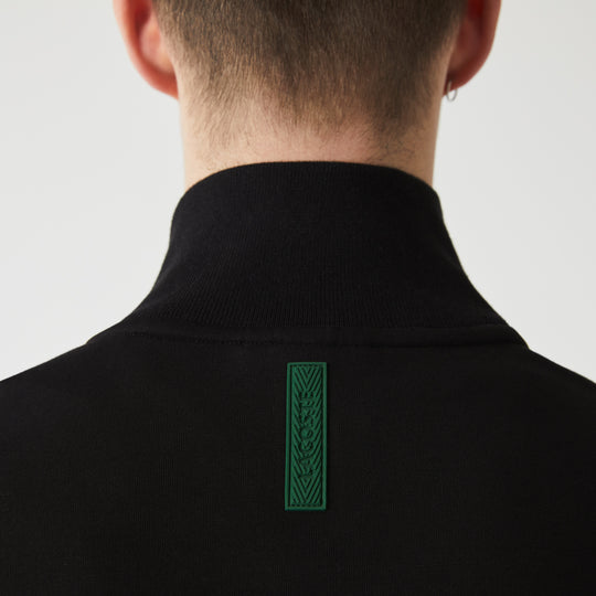 Men’S High Neck Cotton Blend Zip Sweatshirt - Sh2702