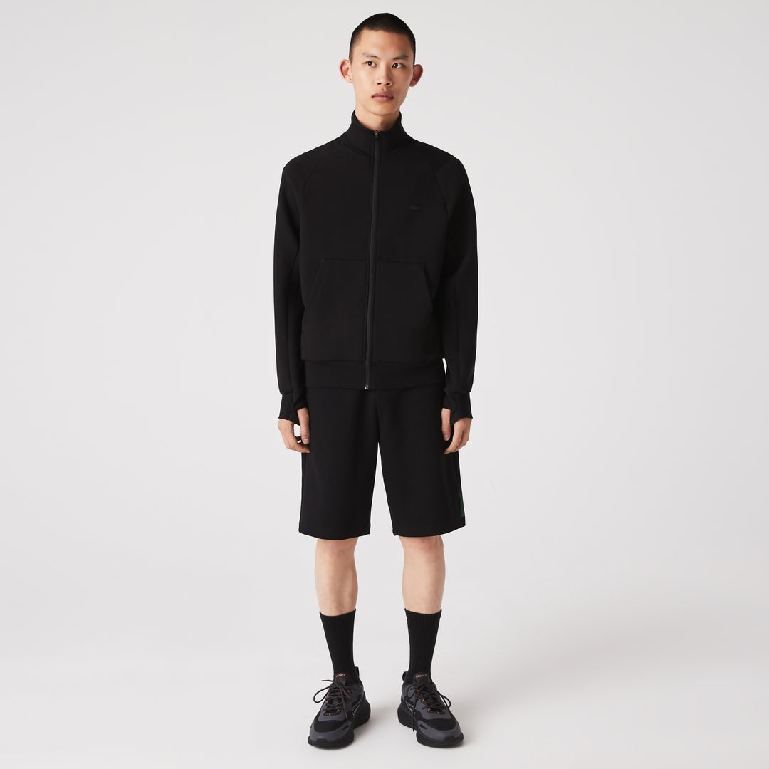 Men’S High Neck Cotton Blend Zip Sweatshirt - Sh2702