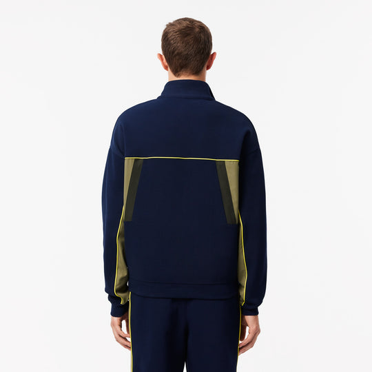 Loose Fit Zip-Up Piqué Sweatshirt - SH2808