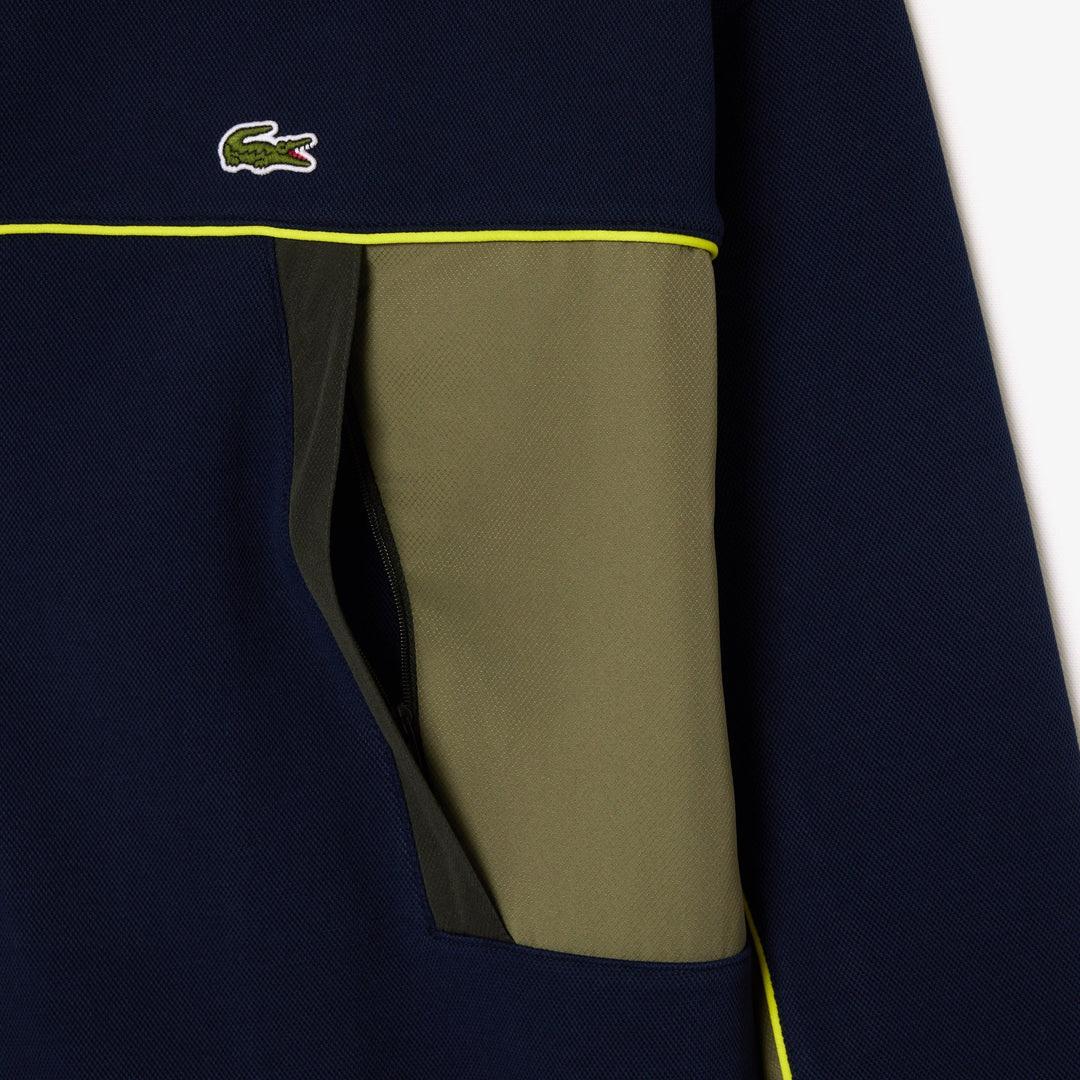 Loose Fit Zip-Up Piqué Sweatshirt - SH2808