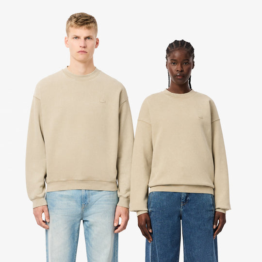 Loose Fit Washed Effect Fleece Sweatshirt - SH2837