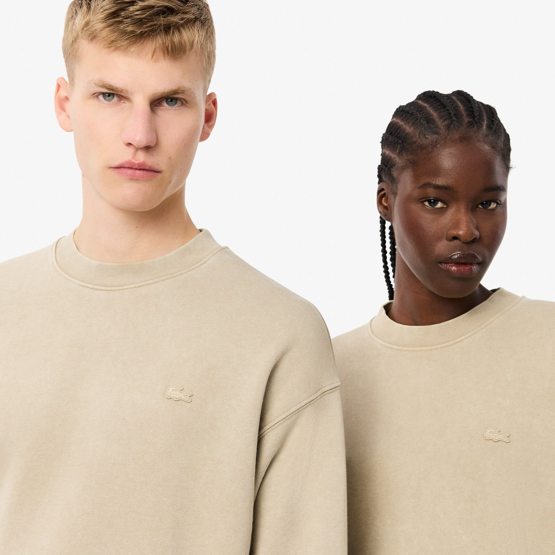 Loose Fit Washed Effect Fleece Sweatshirt - SH2837