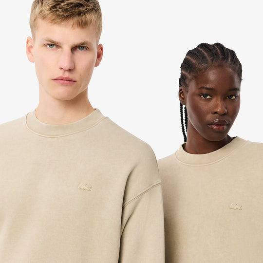 Loose Fit Washed Effect Fleece Sweatshirt - SH2837