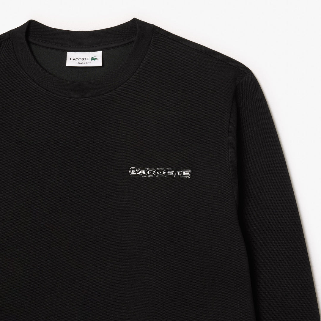 Piqué Badge Accent Sweatshirt - SH2858