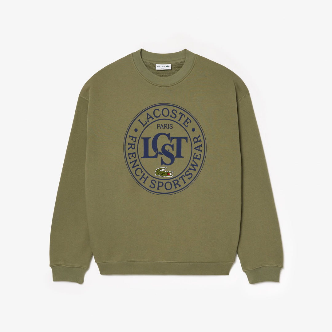 Loose Fit Printed Fleece Sweatshirt - SH2897