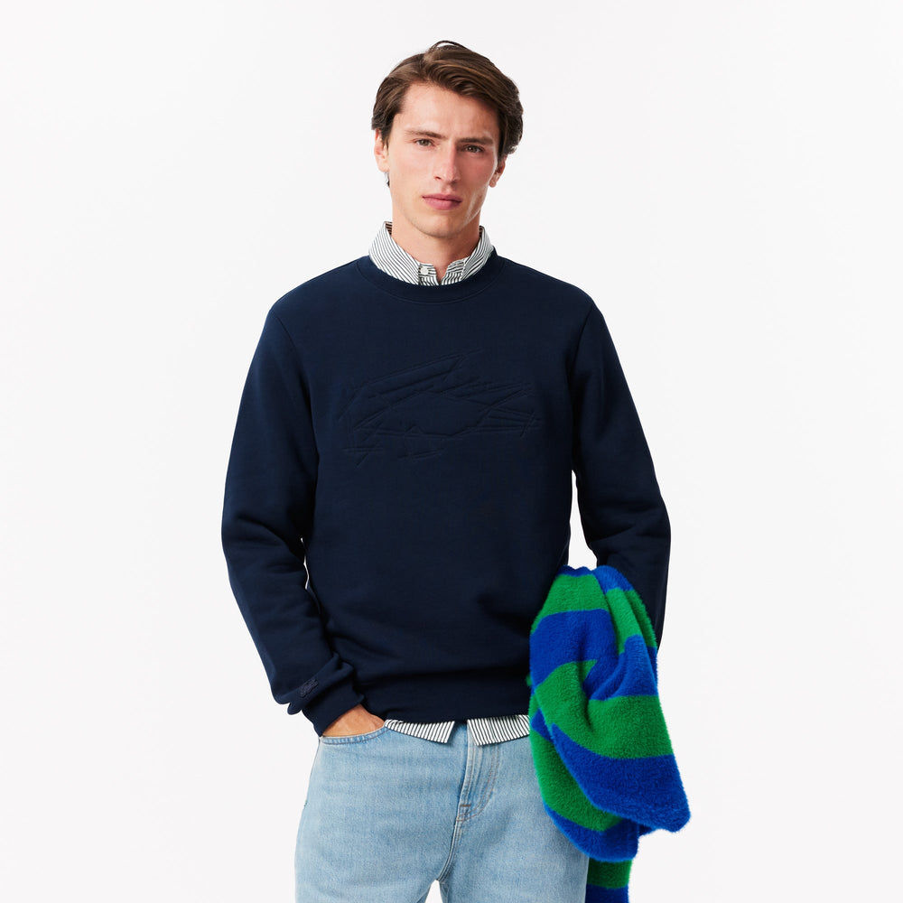 Fleece Embroidered Crocodile Sweatshirt - SH3595