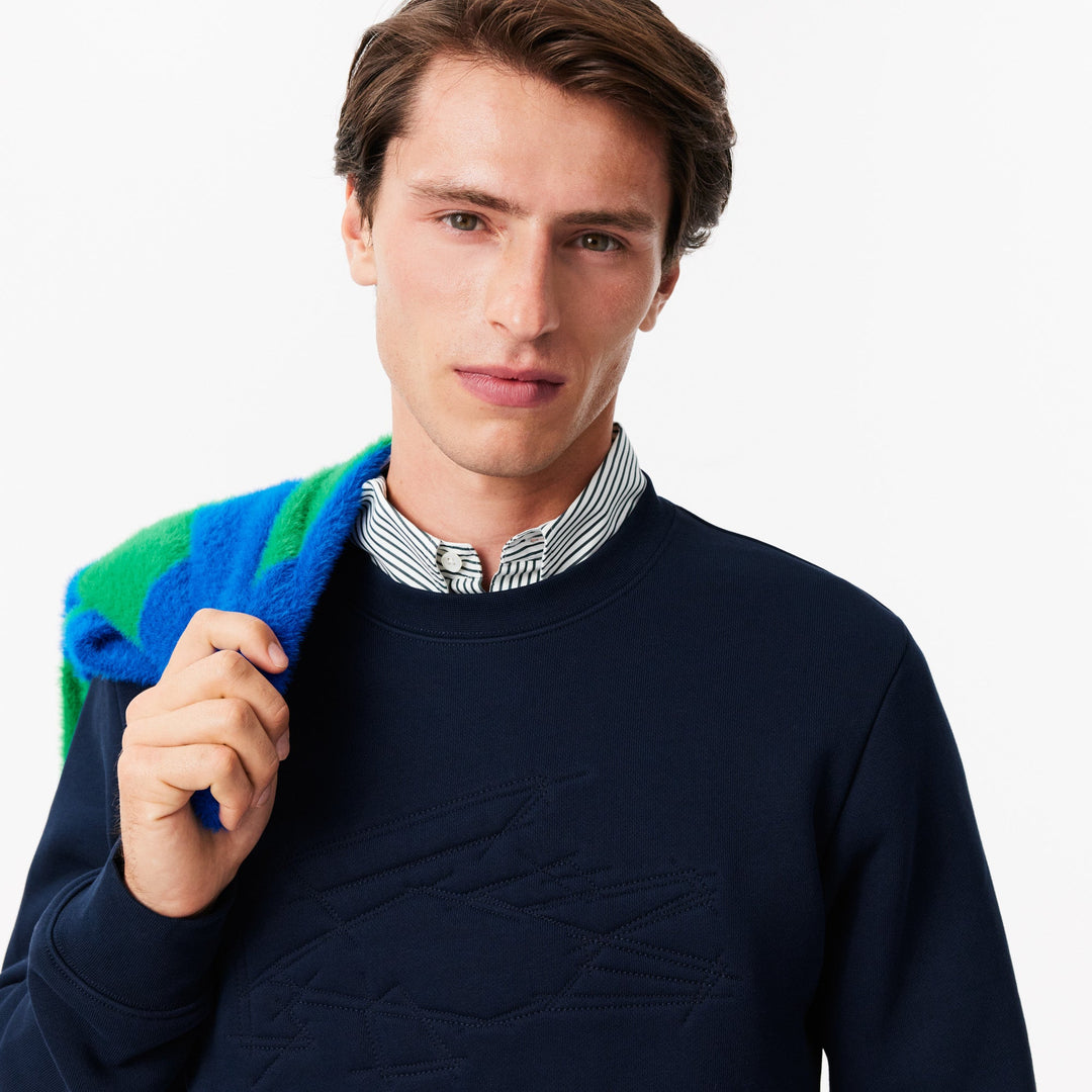 Fleece Embroidered Crocodile Sweatshirt - SH3595