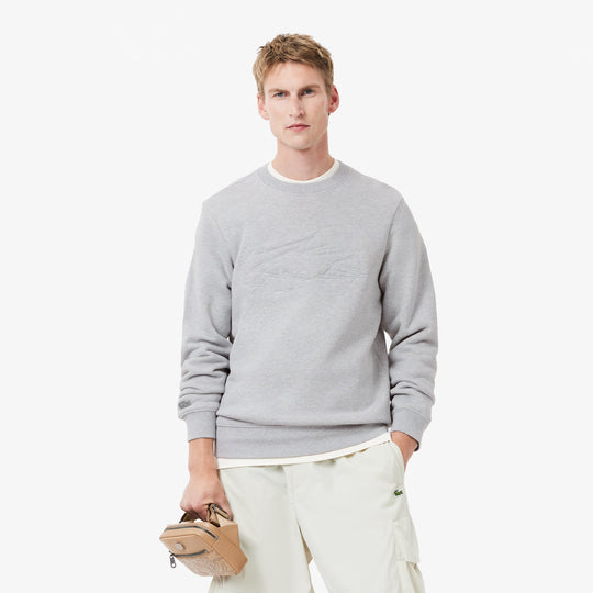 Fleece Embroidered Crocodile Sweatshirt - SH3595