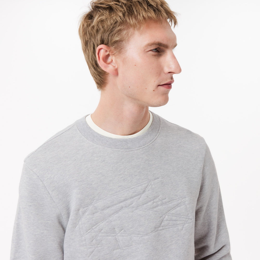 Fleece Embroidered Crocodile Sweatshirt - SH3595