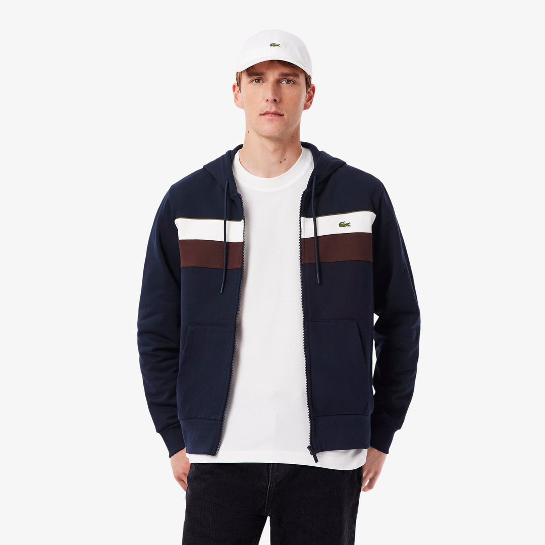 Zipped Colour-Block Hoodie - SH5913
