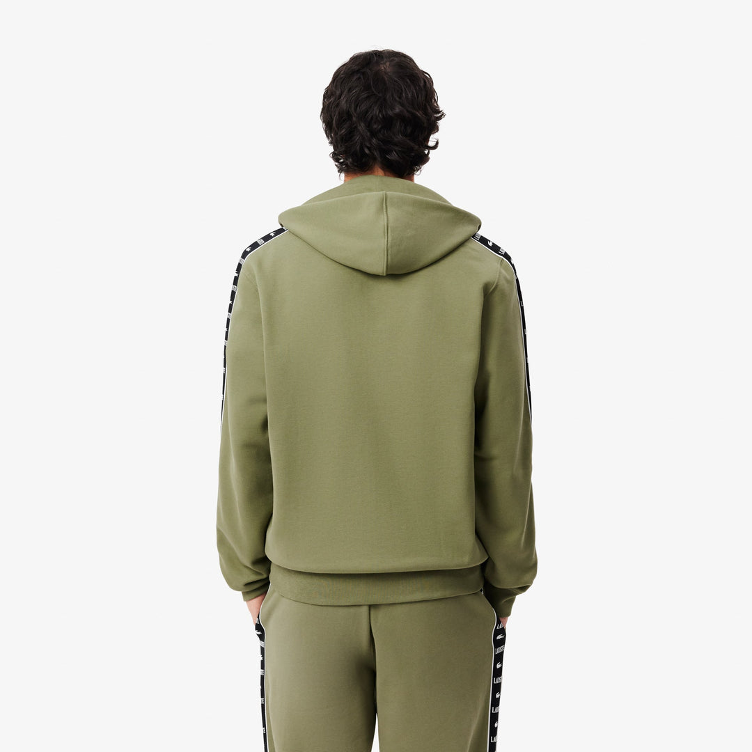 Logo Stripe Zip-Up Hoodie - SH7457