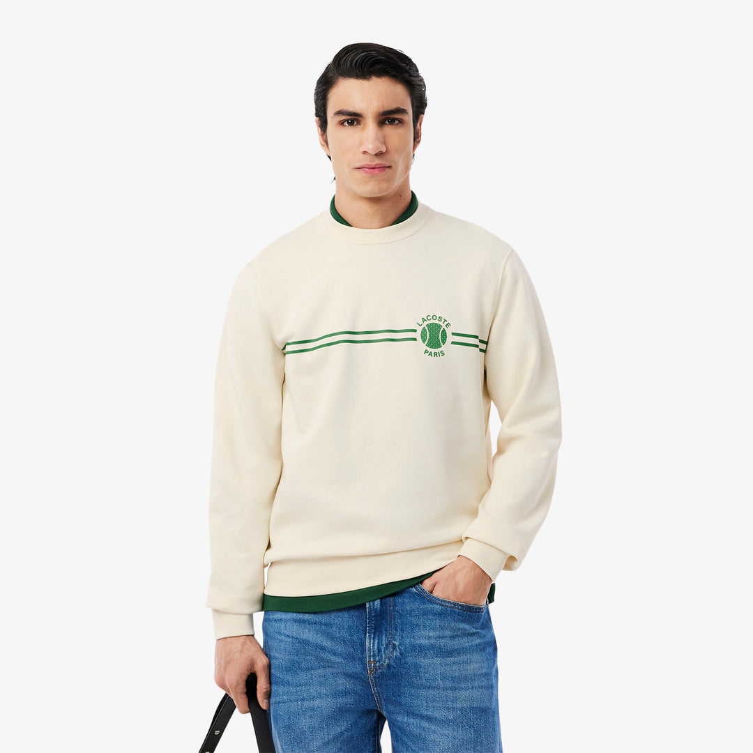 Tennis Print Fleece Sweatshirt - SH9691