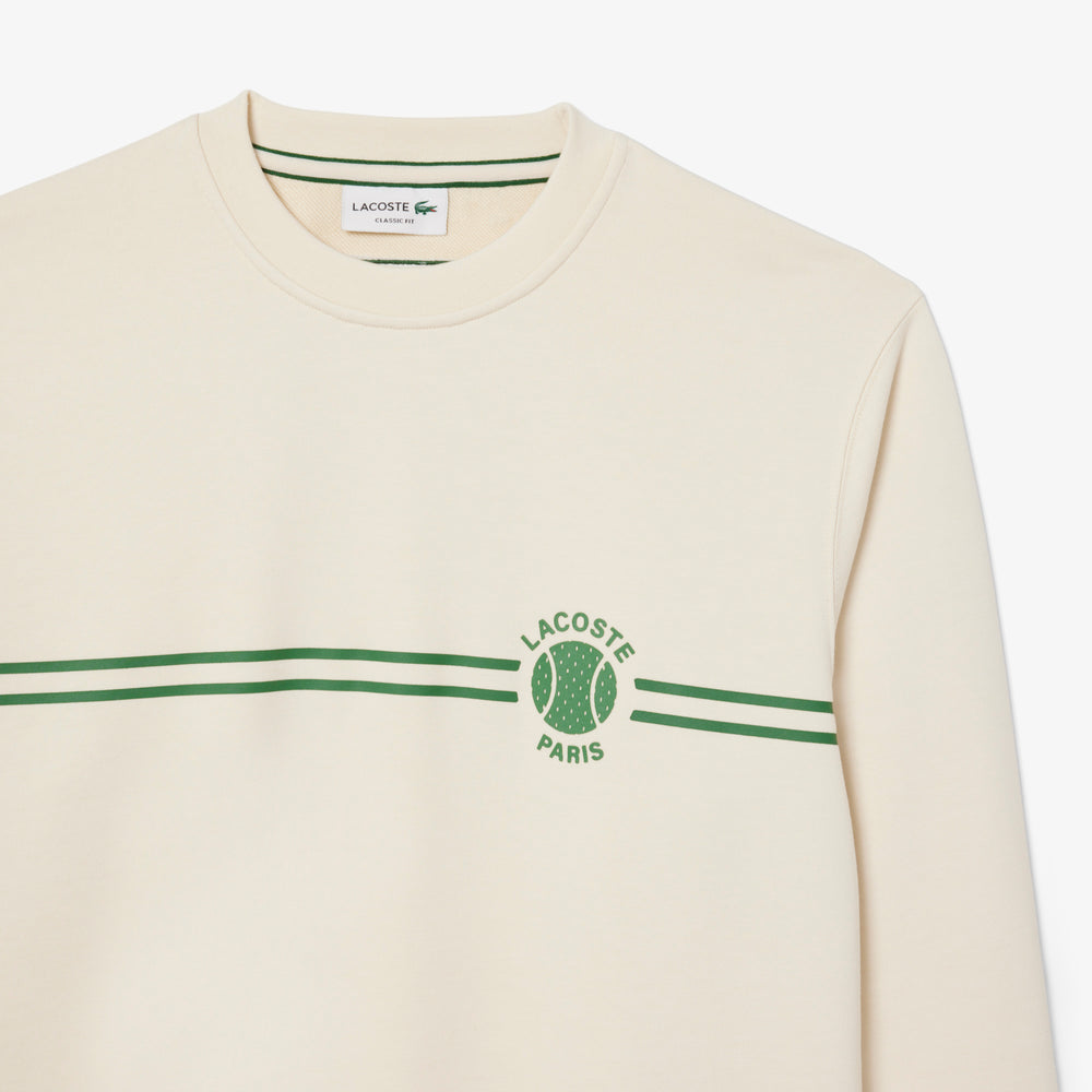 Tennis Print Fleece Sweatshirt - SH9691