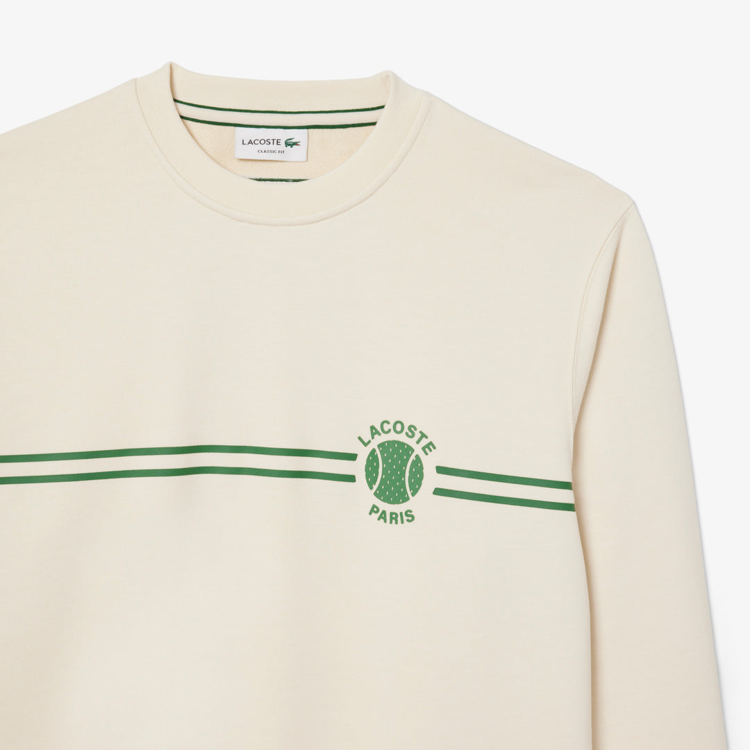 Tennis Print Fleece Sweatshirt - SH9691