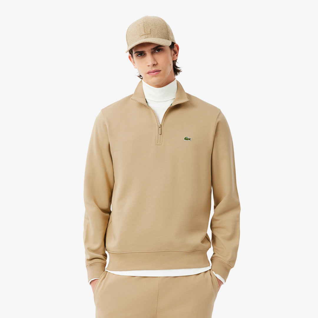 High Neck Zipped Fleece Sweatshirt - SH9774