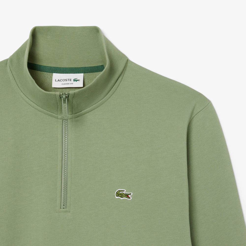 High Neck Zipped Fleece Sweatshirt - SH9774