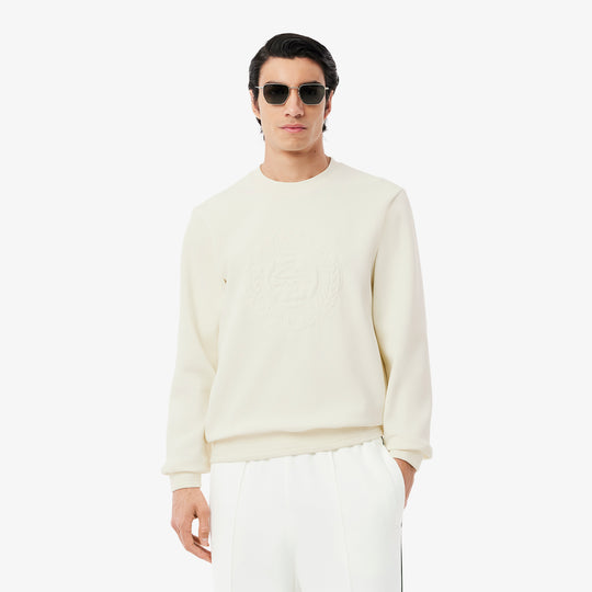 Embossed Logo Pique Sweatshirt - SH9959