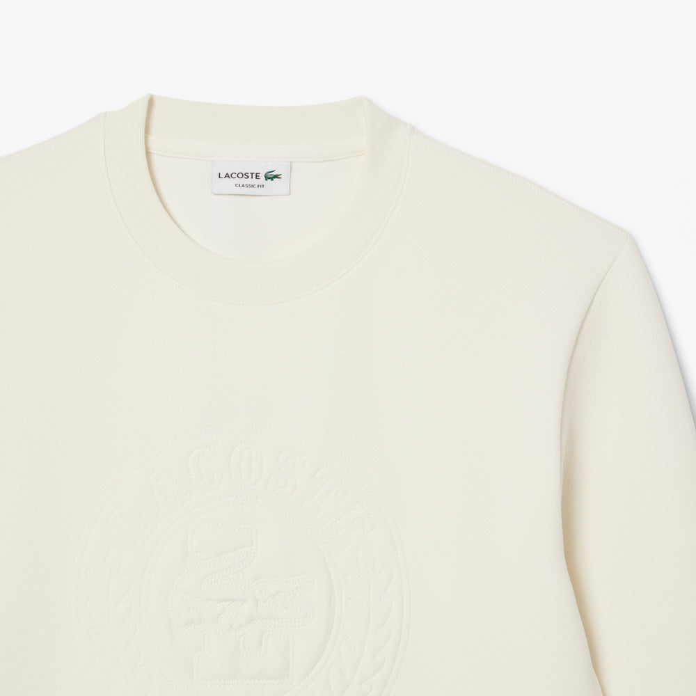 Embossed Logo Pique Sweatshirt - SH9959