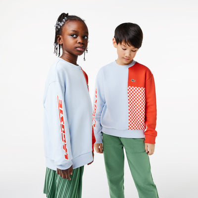 Kids’ Lacoste Organic Cotton Colourblock Sweatshirt - Sj5338
