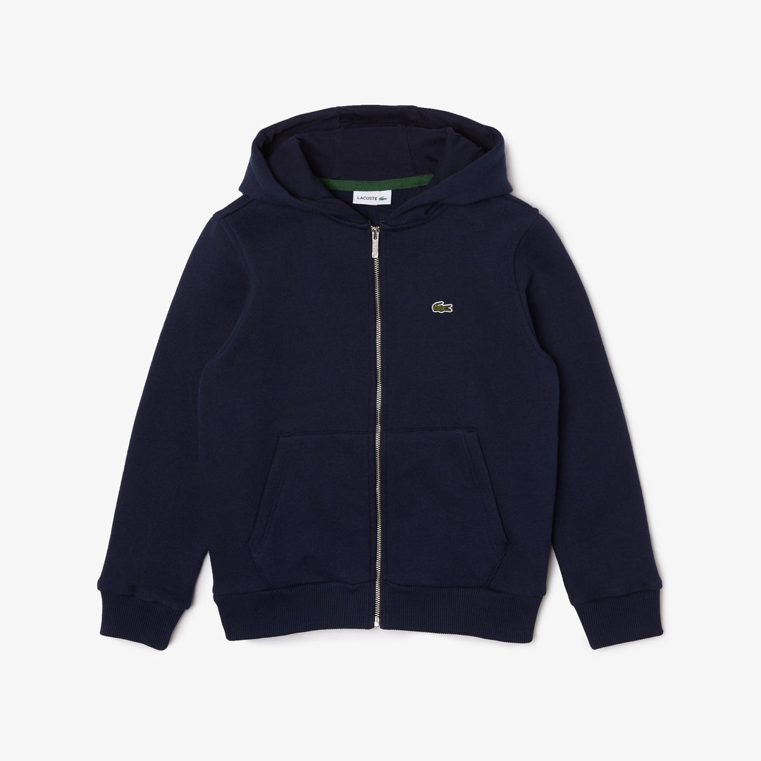 Shop The Latest Collection Of Lacoste Kids' Lacoste Kangaroo Pocket Hooded Zippered Sweatshirt - Sj9723 In Lebanon