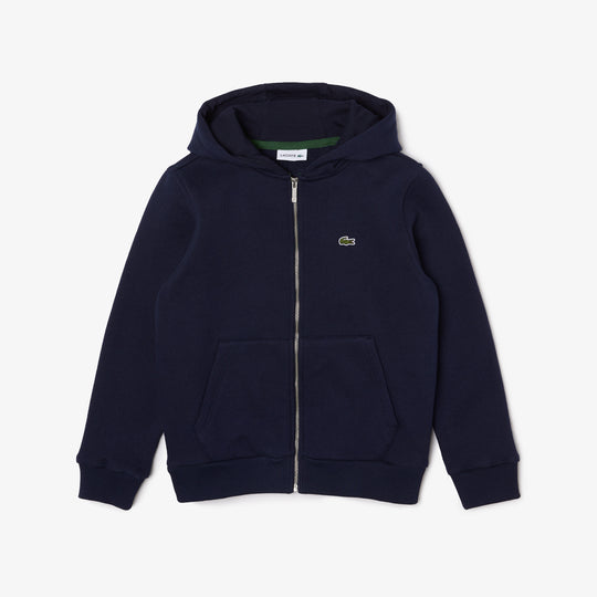 Shop The Latest Collection Of Lacoste Kids' Lacoste Kangaroo Pocket Hooded Zippered Sweatshirt - Sj9723 In Lebanon