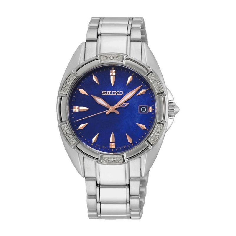 SEIKO WOMEN MOP BLUE DIAL SILVER BRACELET - SKK881P1 - MYHOLDAL LEBANON