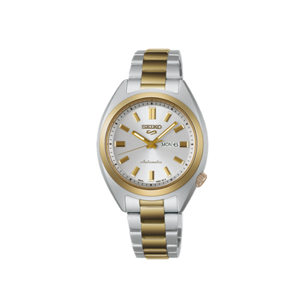 SEIKO 5 LADY SNXS SILVER DIAL SILVER & GOLD STEEL 32MM -SRE024K1Q