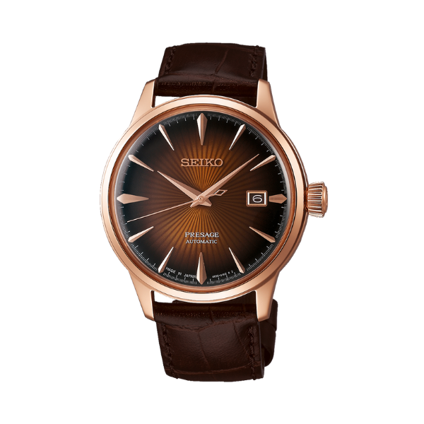 PRESAGE COCKTAIL TIME BROWN DIAL BROWN LEATHER 40.5MM - SRPB46J1