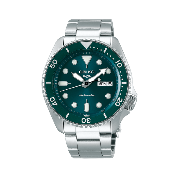 SEIKO 5 SPORTS GREEN DIAL SILVER STEEL 42.5MM - SRPD61K1Q