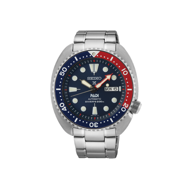 PROSPEX PADI DIVERS PEPSI BEZEL SILVER STEEL 45MM- SRPE99K1