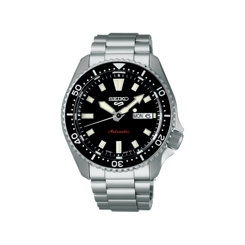 SEIKO 5 SKX BLACK DIAL SILVER STEEL 42.5MM -SRPL85K1