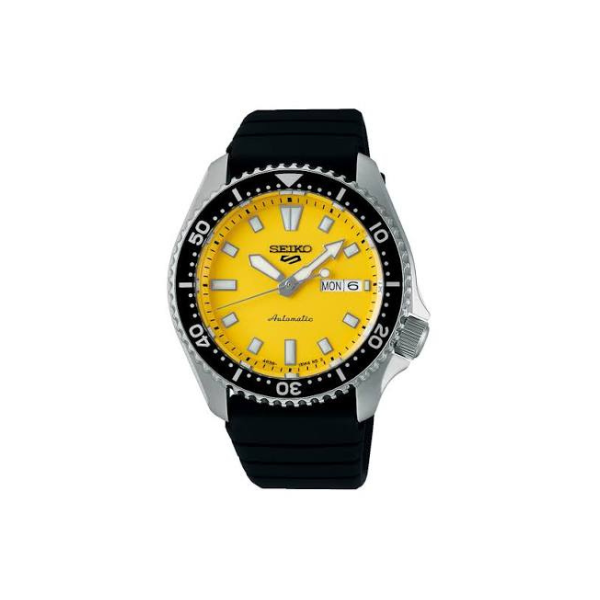 SEIKO 5 SKX YELLOW DIAL BLACK STRAP 42.5MM - SRPL87K1