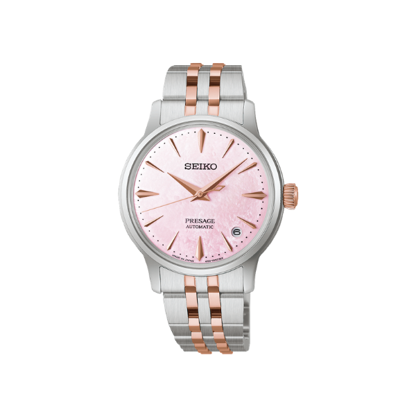 PSG COKTAIL LIMITED PINK DIAL SILVER & PINK STEEL 34MM -SRPM06J1