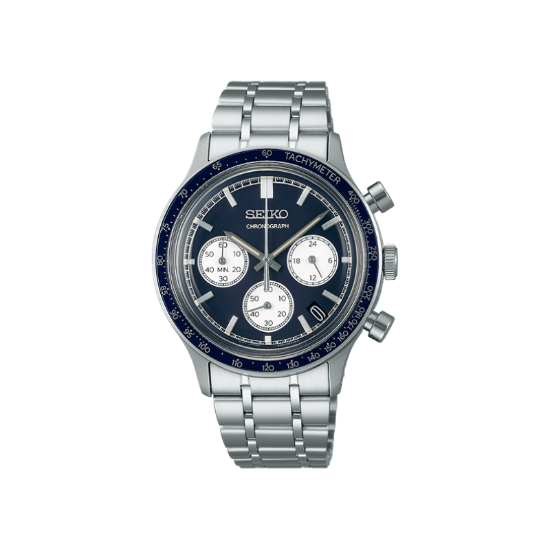 SPORTS BLUE DIAL SILVER STEEL 38.7MM-SSB477P1