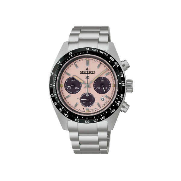 PSX SPEEDTIMER PINK DIAL SILVER STEEL 39MM- SSC963P1