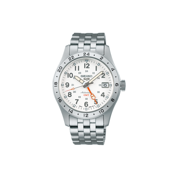 SEIKO 5 FIELD WHITE DIAL SILVER STEEL 39.4MM - SSK059K1