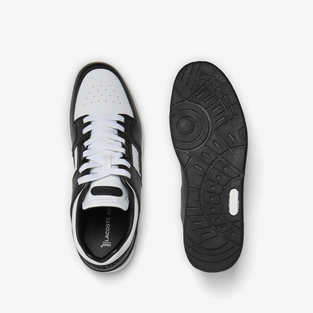 Men's Court Cage Leather Colour Contrast Trainers - 46SMA0091