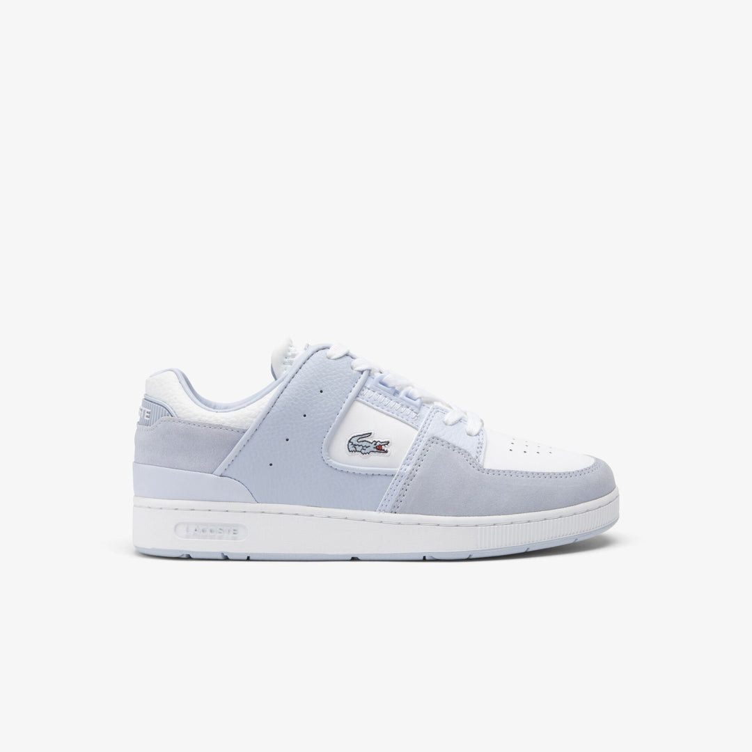Women's Court Cage Leather Trainers   - 47SFA0045